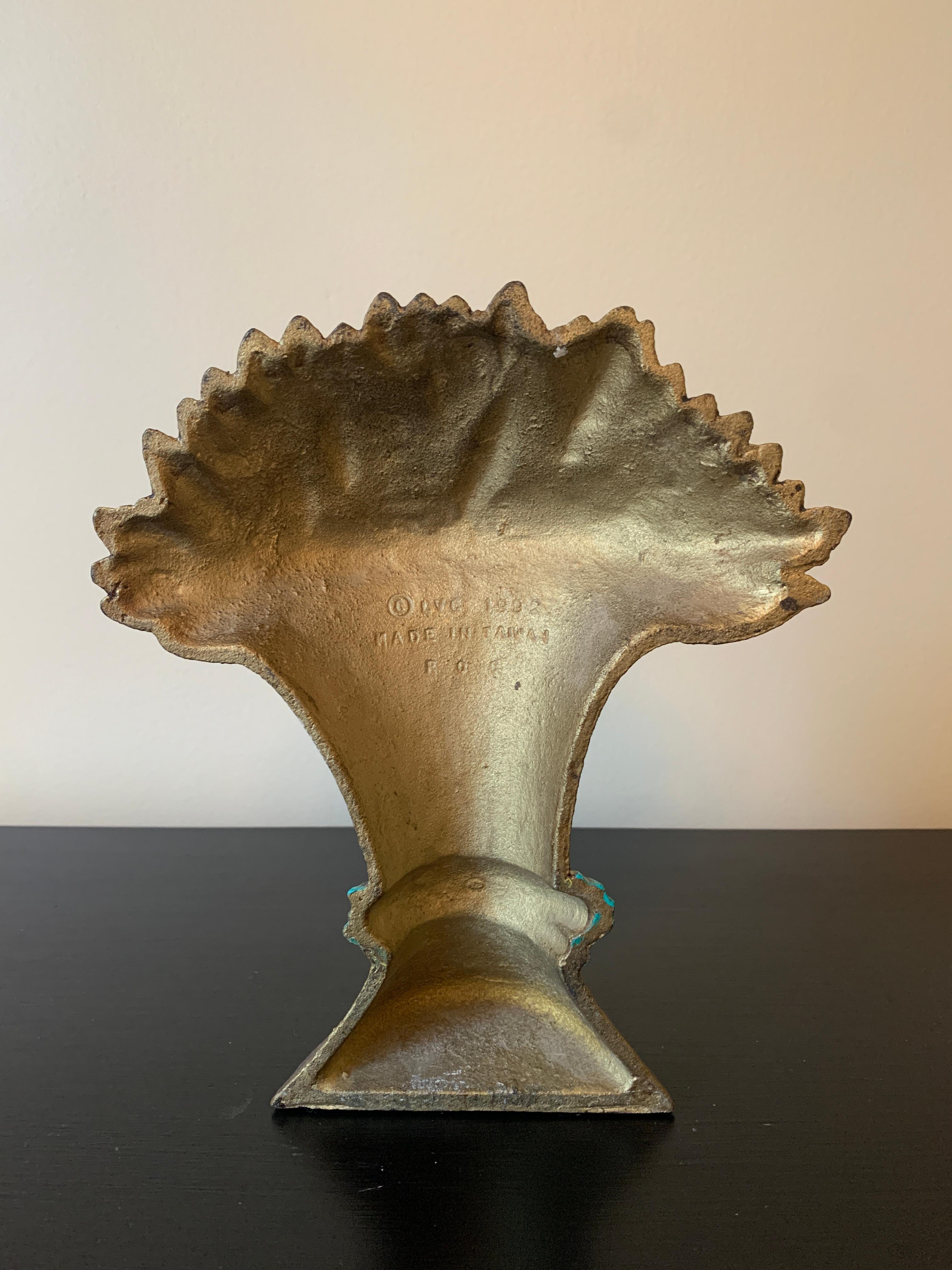 Antique Victorian Cast Iron Sheaf of Wheat Door Stop, Circa 1890s For Sale 4