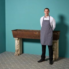 Antique Victorian Cast Iron Trough on Portland Limestone Stands