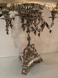 Antique Victorian centerpiece with candelabrum