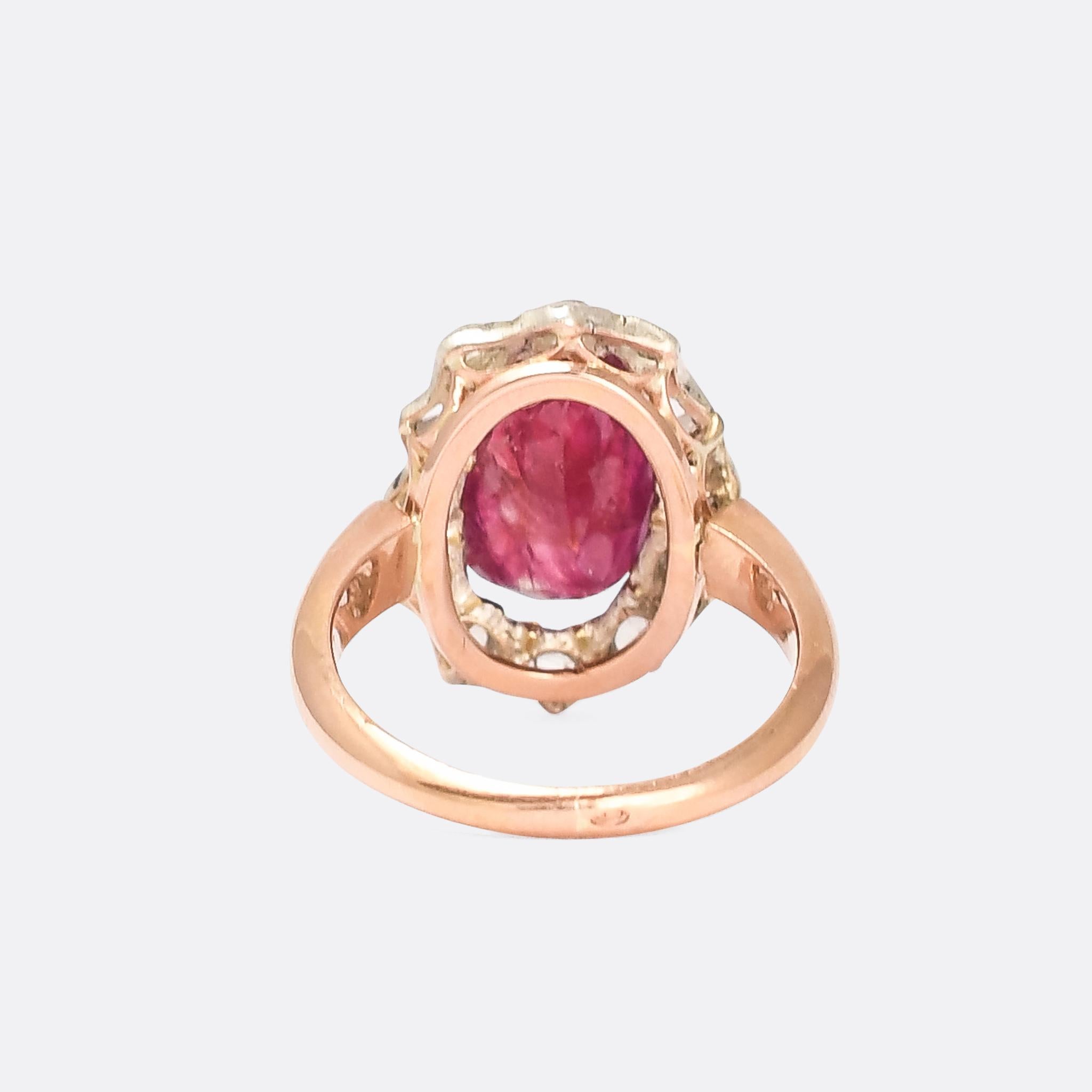 antique burmese ruby ring