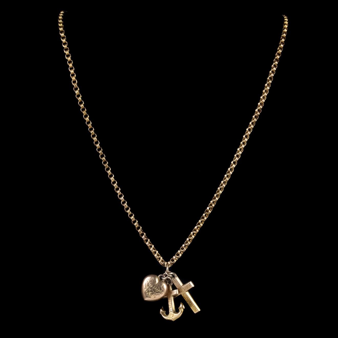 faith hope and charity necklace