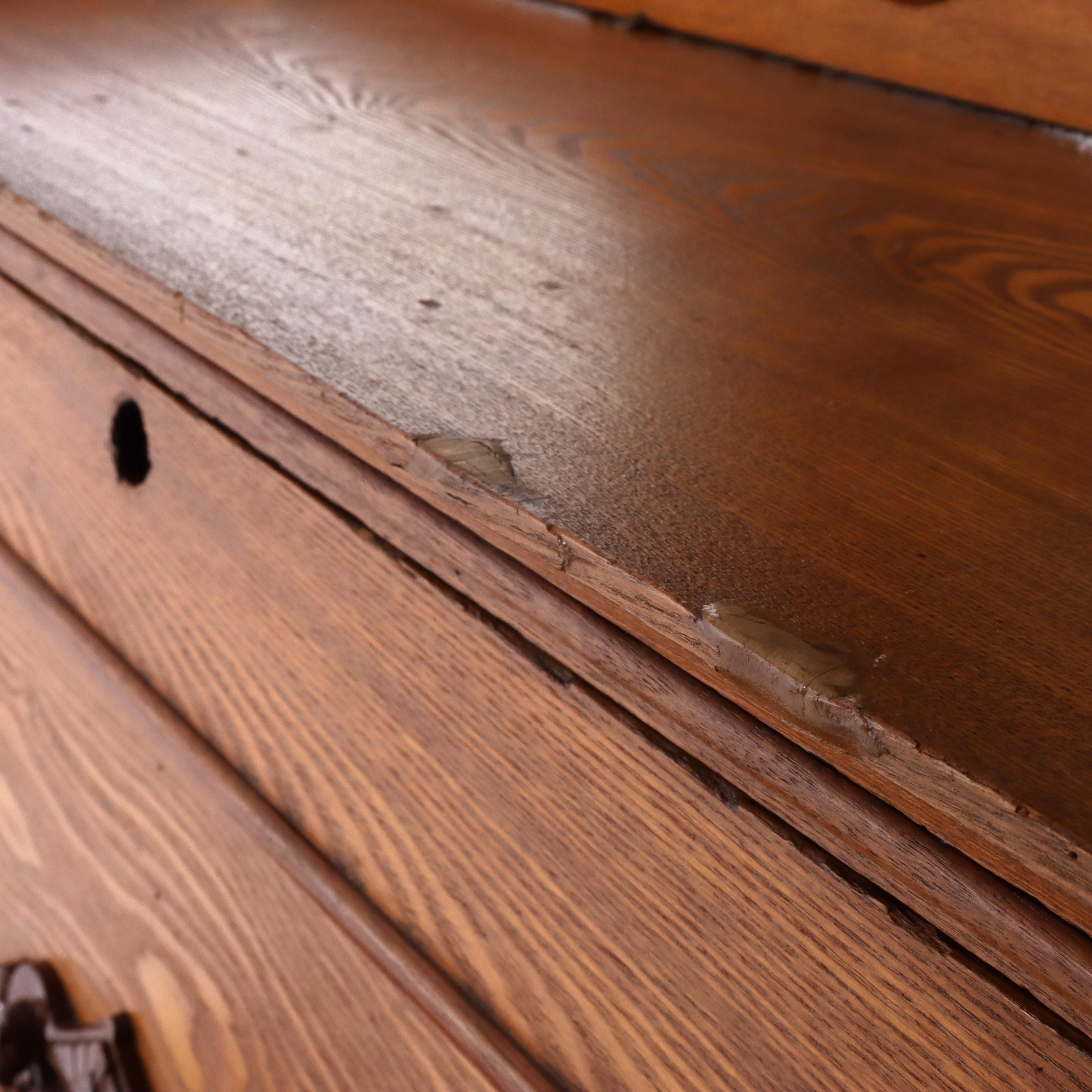 Ancien bureau victorien en châtaignier et noyer de style Plantation c1890 en vente 9
