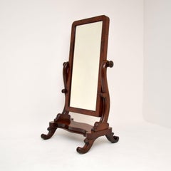Antique Victorian Cheval Mirror