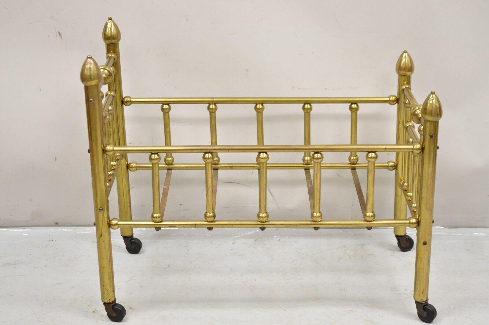 brass doll bed