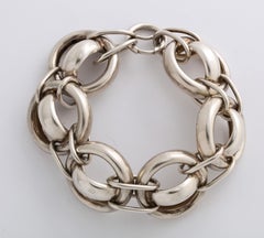 Vintage Bold Silver Bracelet with Phone Book