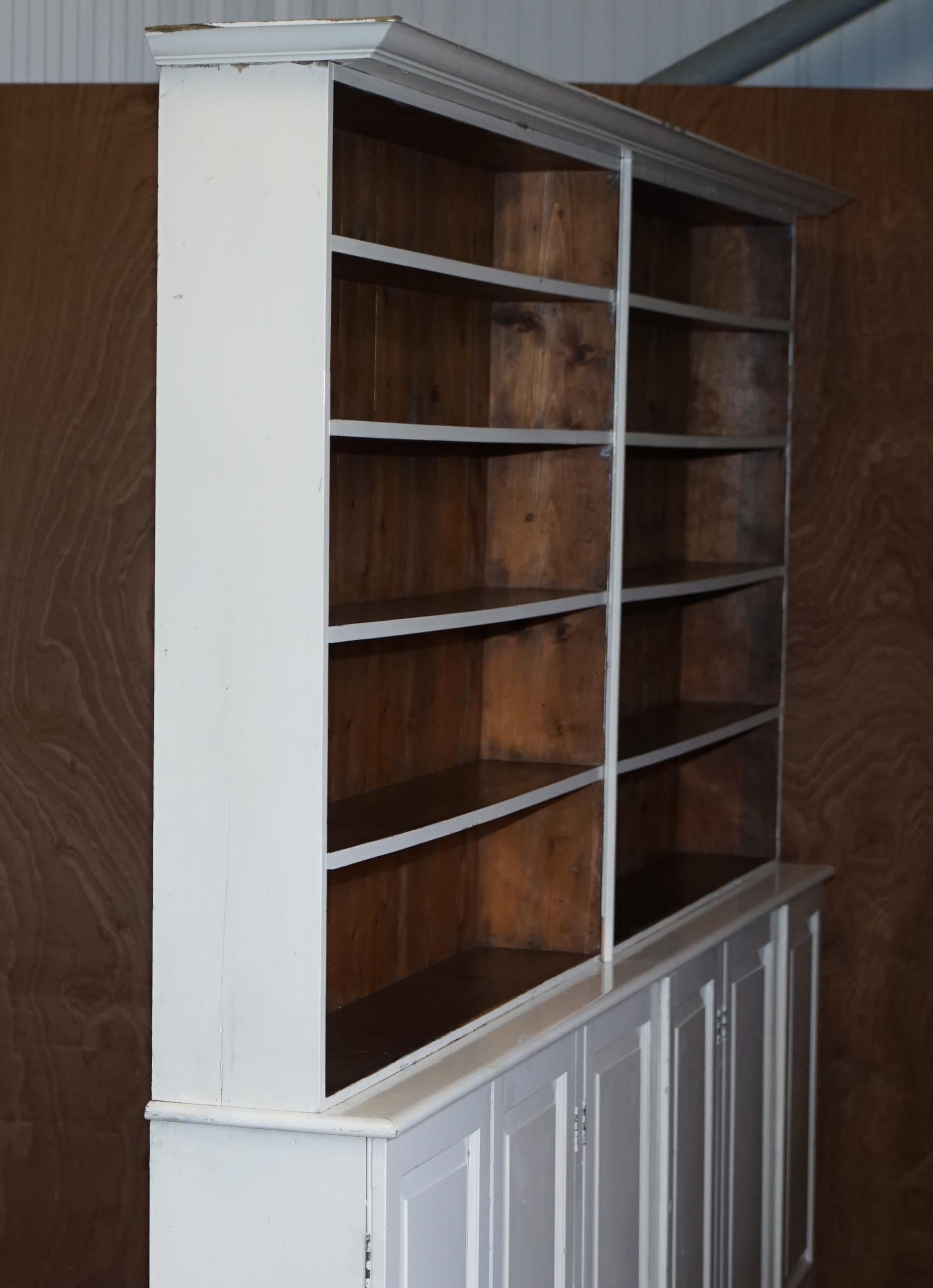 antique pine bookcase