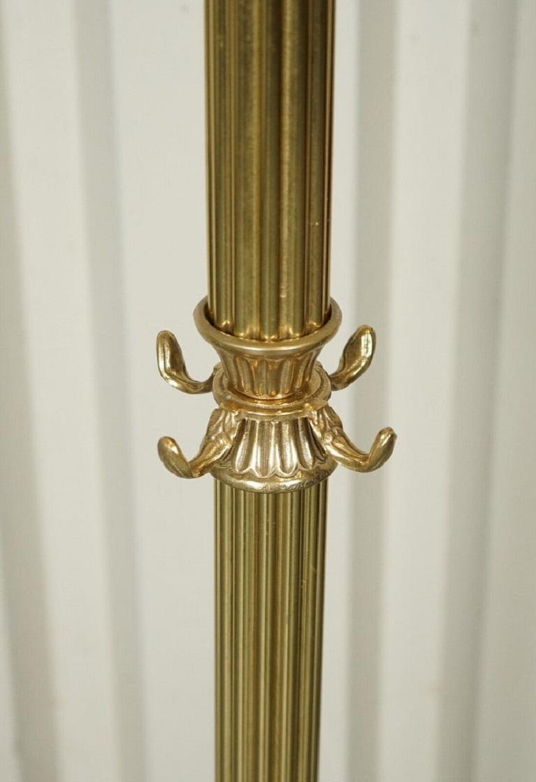 Antique Victorian circa 1880s Brass Coat Hat Scarf Stand with Hooks In Good Condition In Pulborough, GB