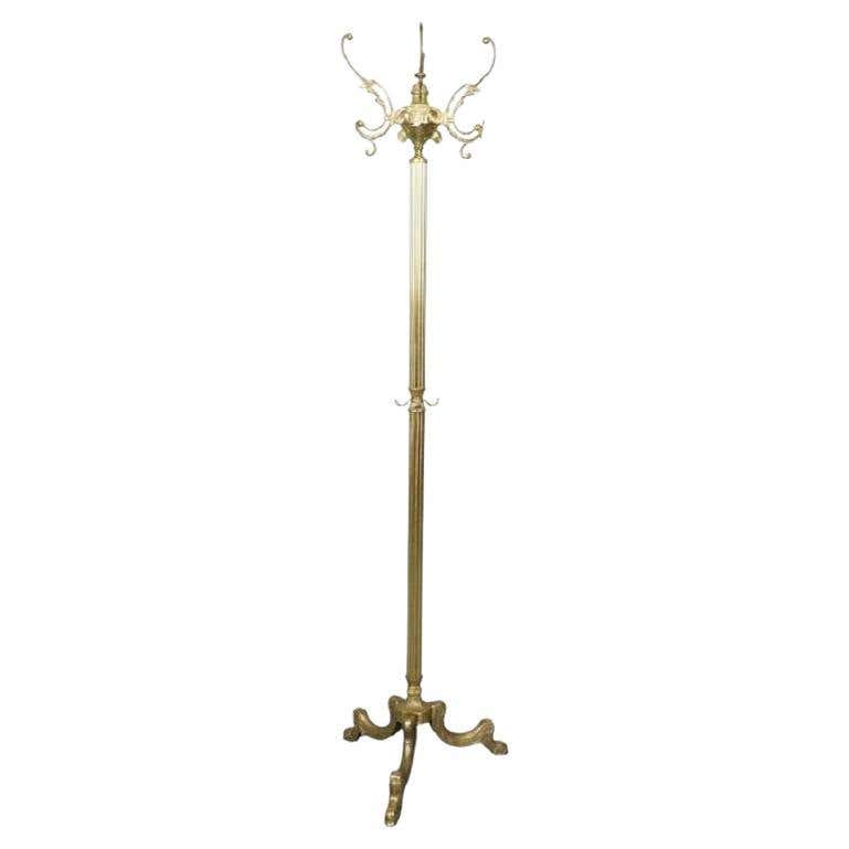 Victorian Rack Antique Victorian Wooden Coat Rack with Eight Hooks and Paw Feet at ...