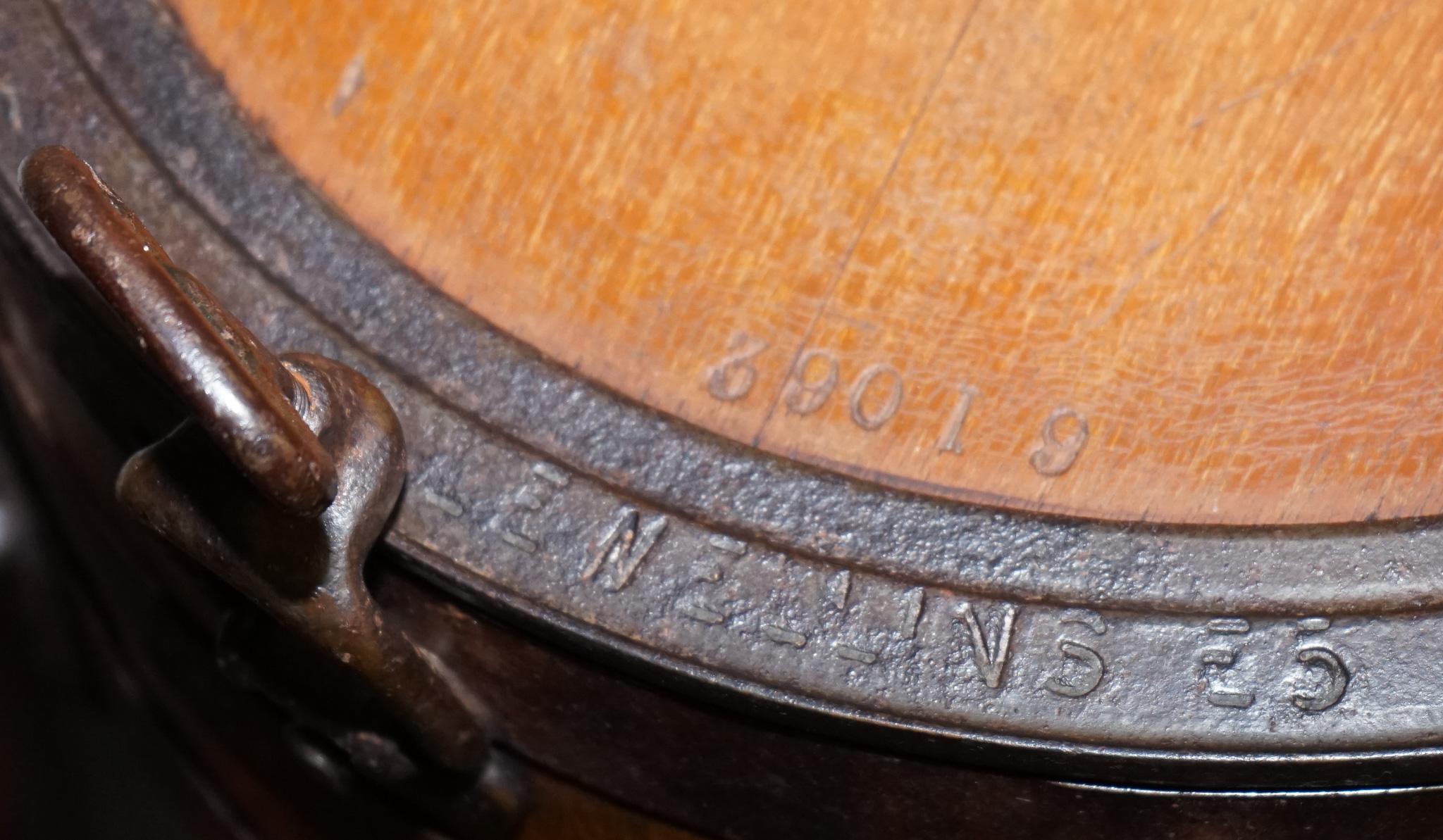 ANTIQUE VICTORIAN CIRCA 1885 ENGLISH G. LLEWELLiN & SONS BUTTER CHURN For Sale 9