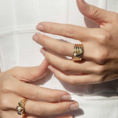 Antique Victorian Circa 1895 Diamond Coiled Serpent Ring 18 Carat Yellow Gold