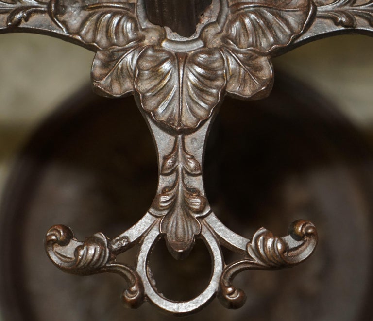 Antique Victorian circa 1900 Cast Iron Coat Hat Umbrlla and Scarf Stand ...