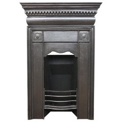 Antique Victorian Classical Cast Iron Bedroom Fireplace