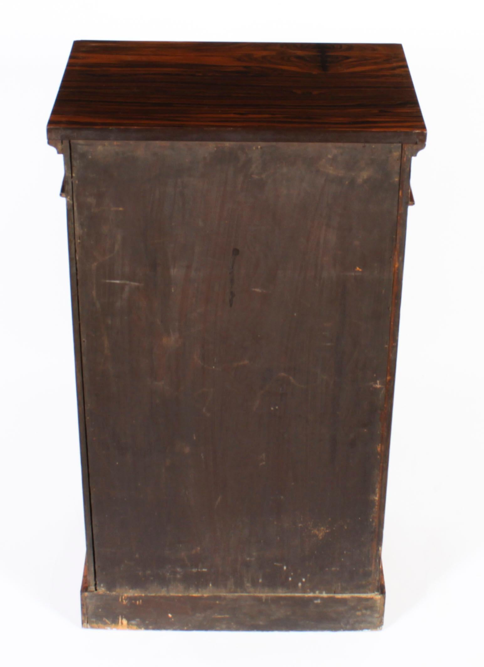Antique Victorian Collectors Cabinet Wellington Chest 19th Century 9