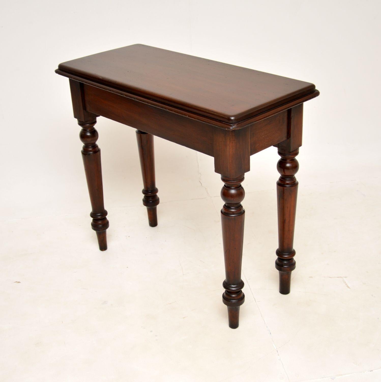 British Antique Victorian Console / Side Table
