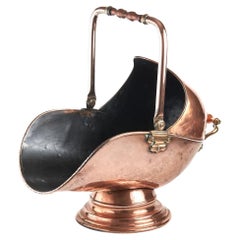 Antique casque victorien en cuivre
