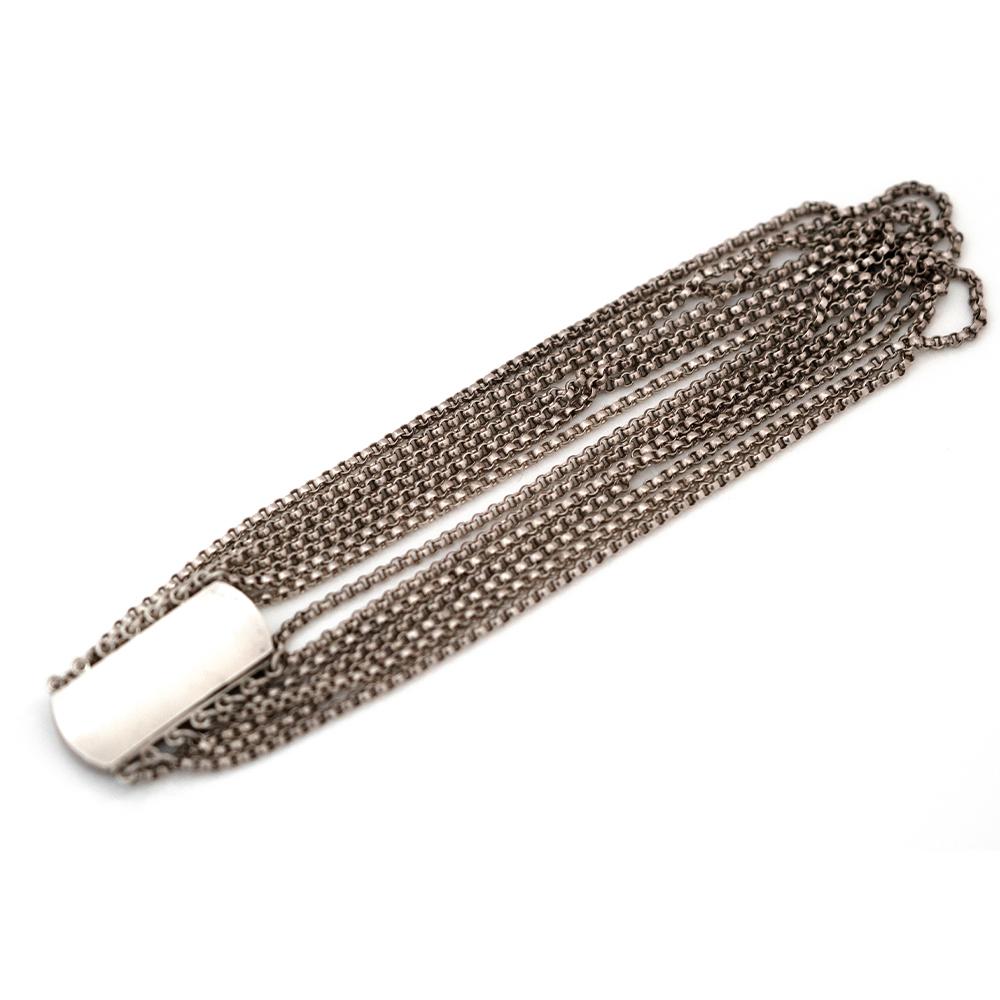 Bracciale antico vittoriano con catena in argento e corallo in vendita 3