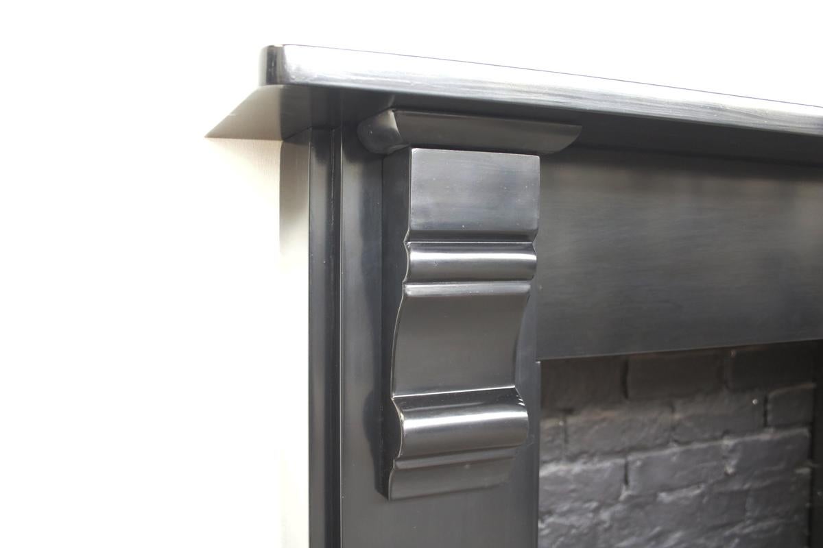 19th Century Antique Victorian Corbeled Slate Surround