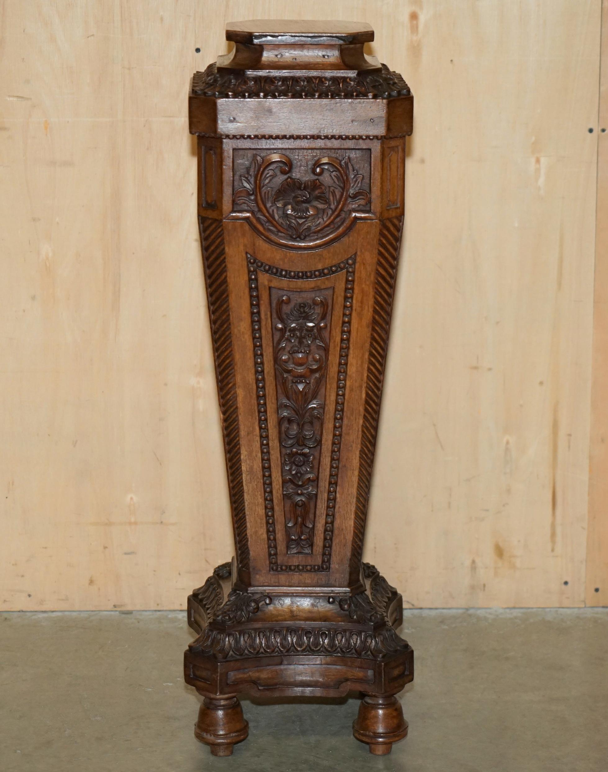 Royal House Antiques

Royal House Antiques is delighted to offer for sale this exquisite hand carved Victorian Mahogany pedestal stand for displaying antiques 

Please note the delivery fee listed is just a guide, it covers within the M25 only for