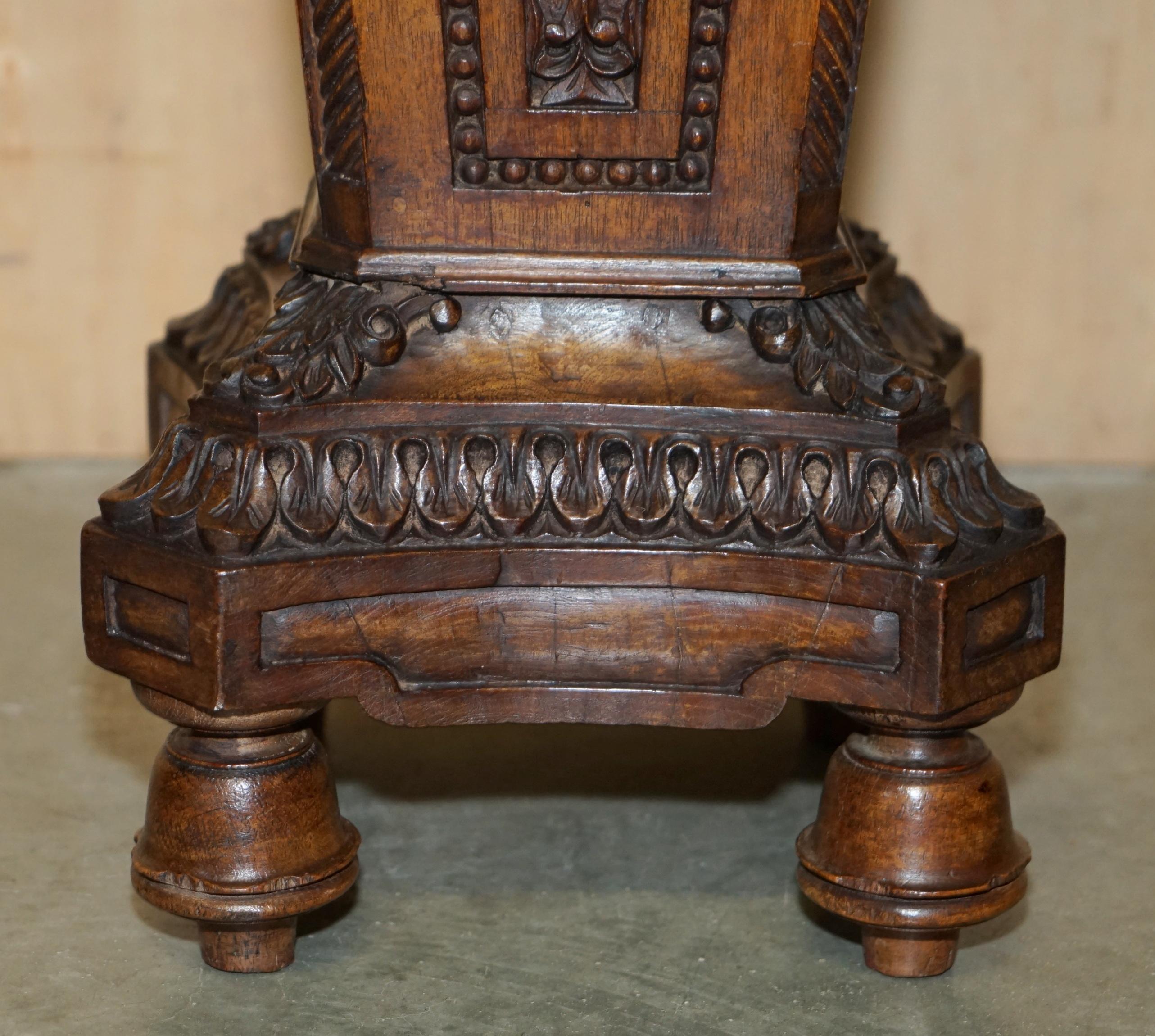 ANTIQUE ViCTORIAN CORINTHIAN PILLAR PEDESTAL STAND DISPLAYING BUSTS ANTIQUES In Good Condition For Sale In West Sussex, Pulborough