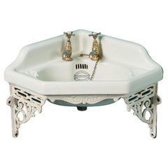 Used Victorian Corner Sink with Wall Bracket
