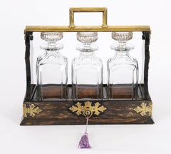 Carafe victorienne antique en cristal taillé « Coromande », modèle Tantalus, vers 1870