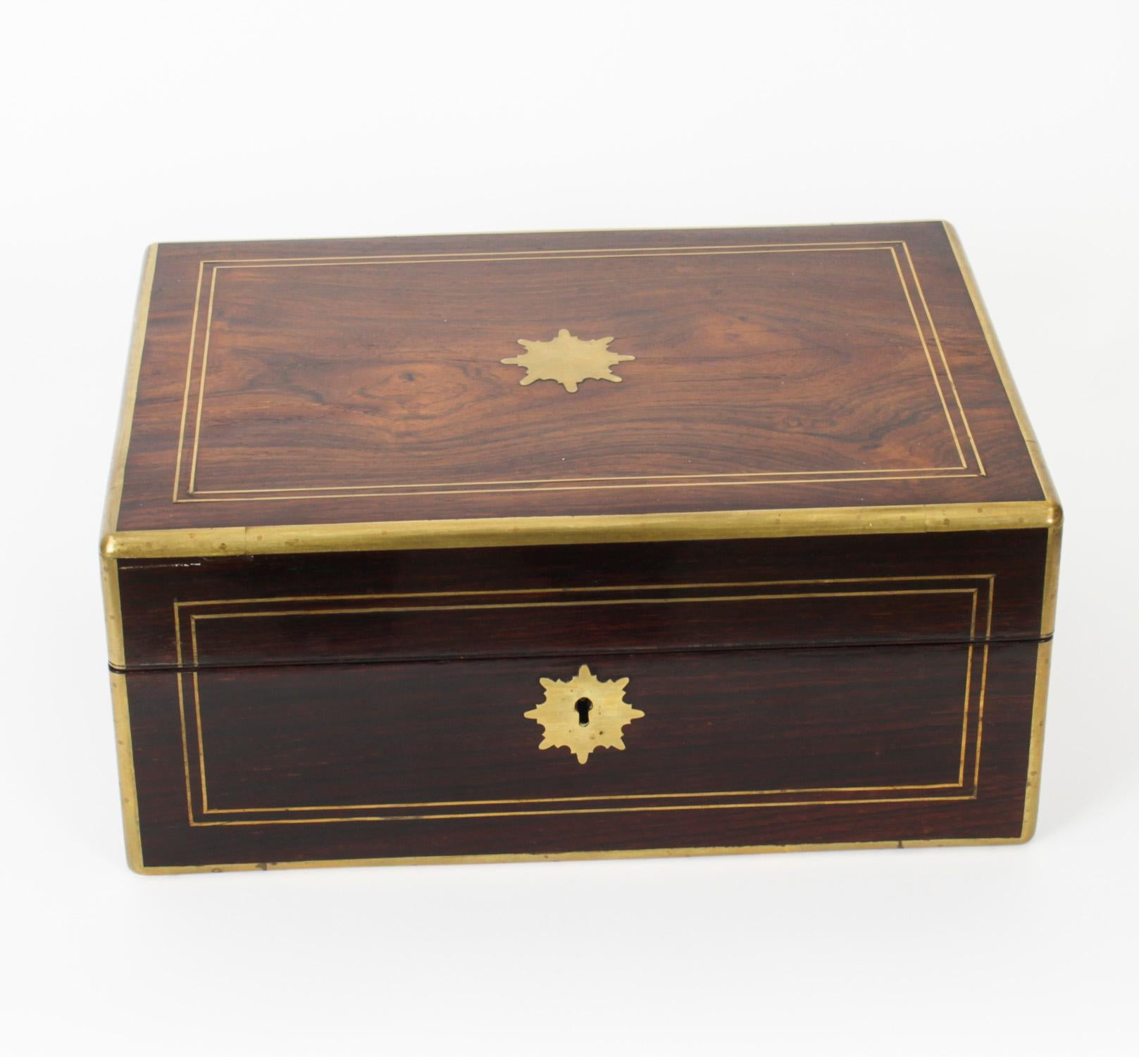 Antique Victorian Coromandel Gentleman's Vanity Case Box, 19th Century 3