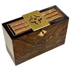 Antique Victorian Coromandel Writing Book Holder Box, circa 1860