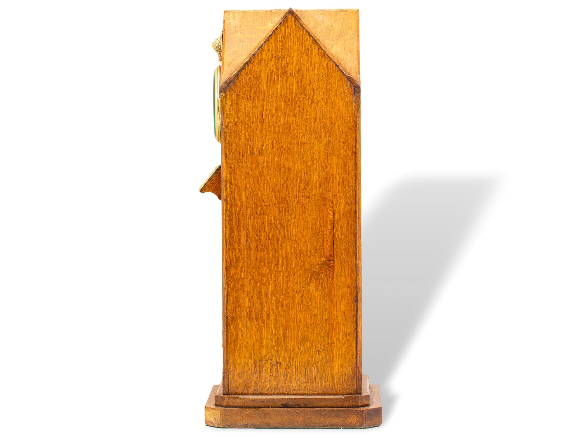 English Antique Victorian Country House Oak Letter Box Clock Tower For Sale