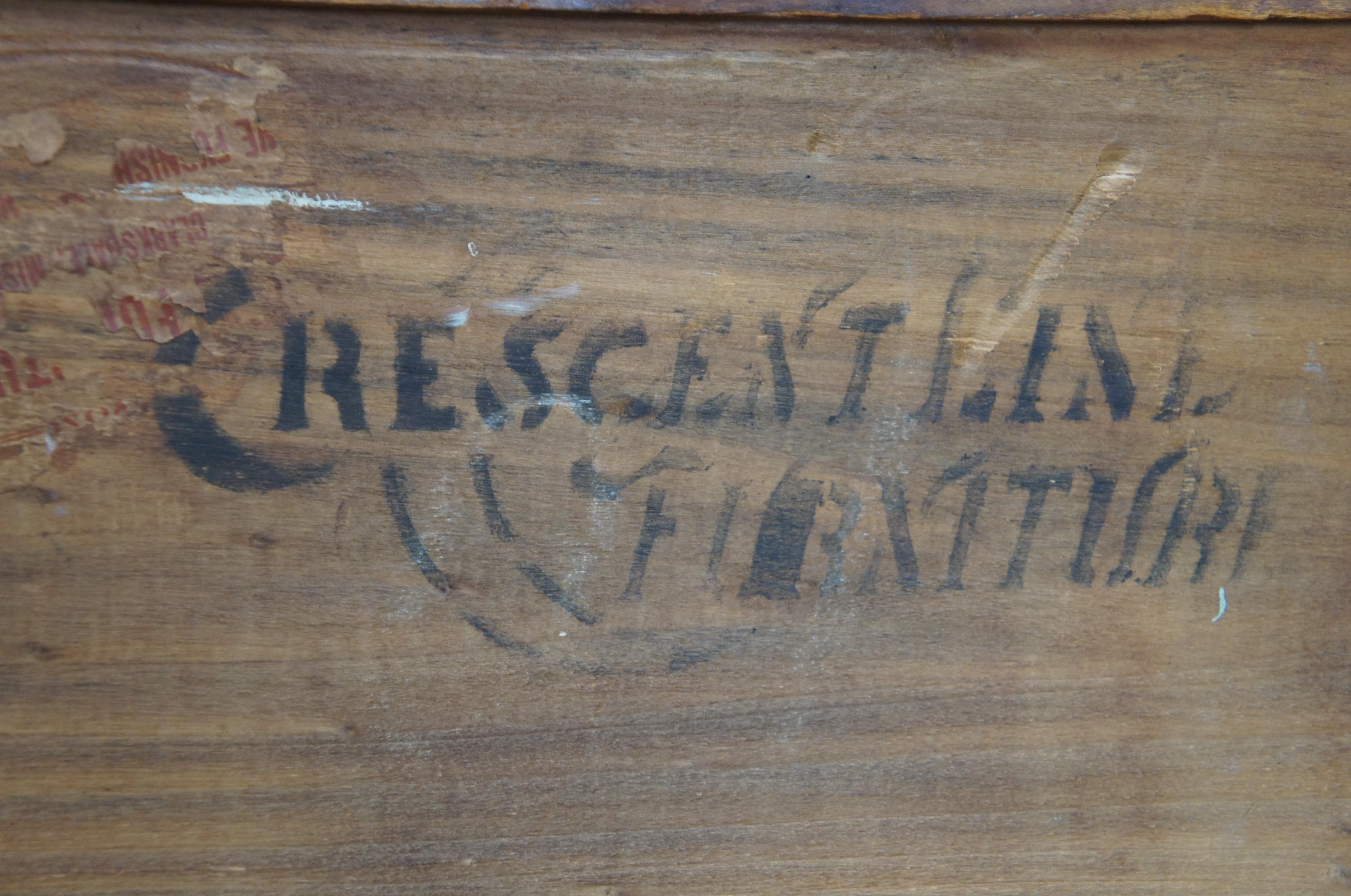 Antique Victorian Crescent Furniture Oak Tallboy Dresser Chest of Drawers 3