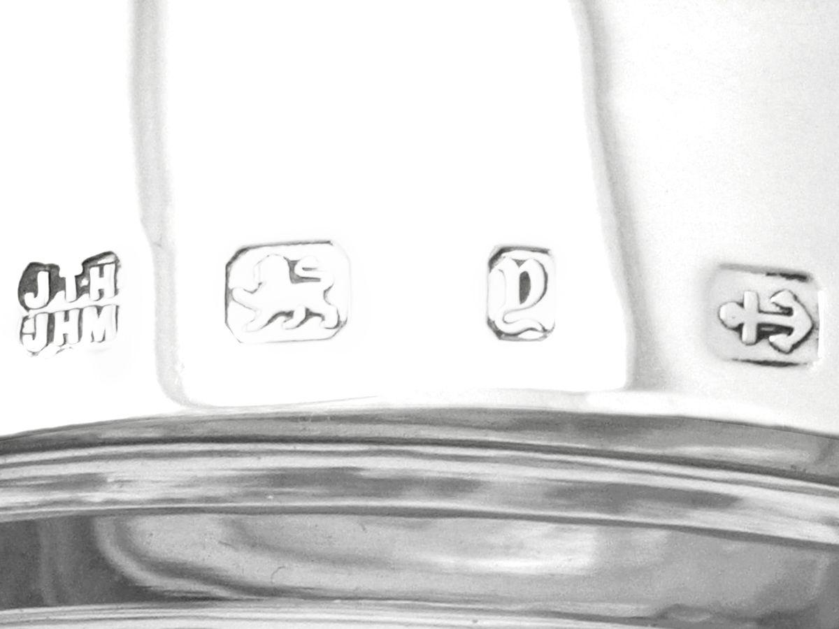 Antike viktorianische Zitronenkanne/Krug aus geschliffenem Glas und Sterlingsilber mit montiertem Zitronenschliff (Spätes 19. Jahrhundert) im Angebot