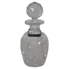 Antique Victorian Cut Glass Witch Hazel Vanity Perfume Decanter Bottle 7"