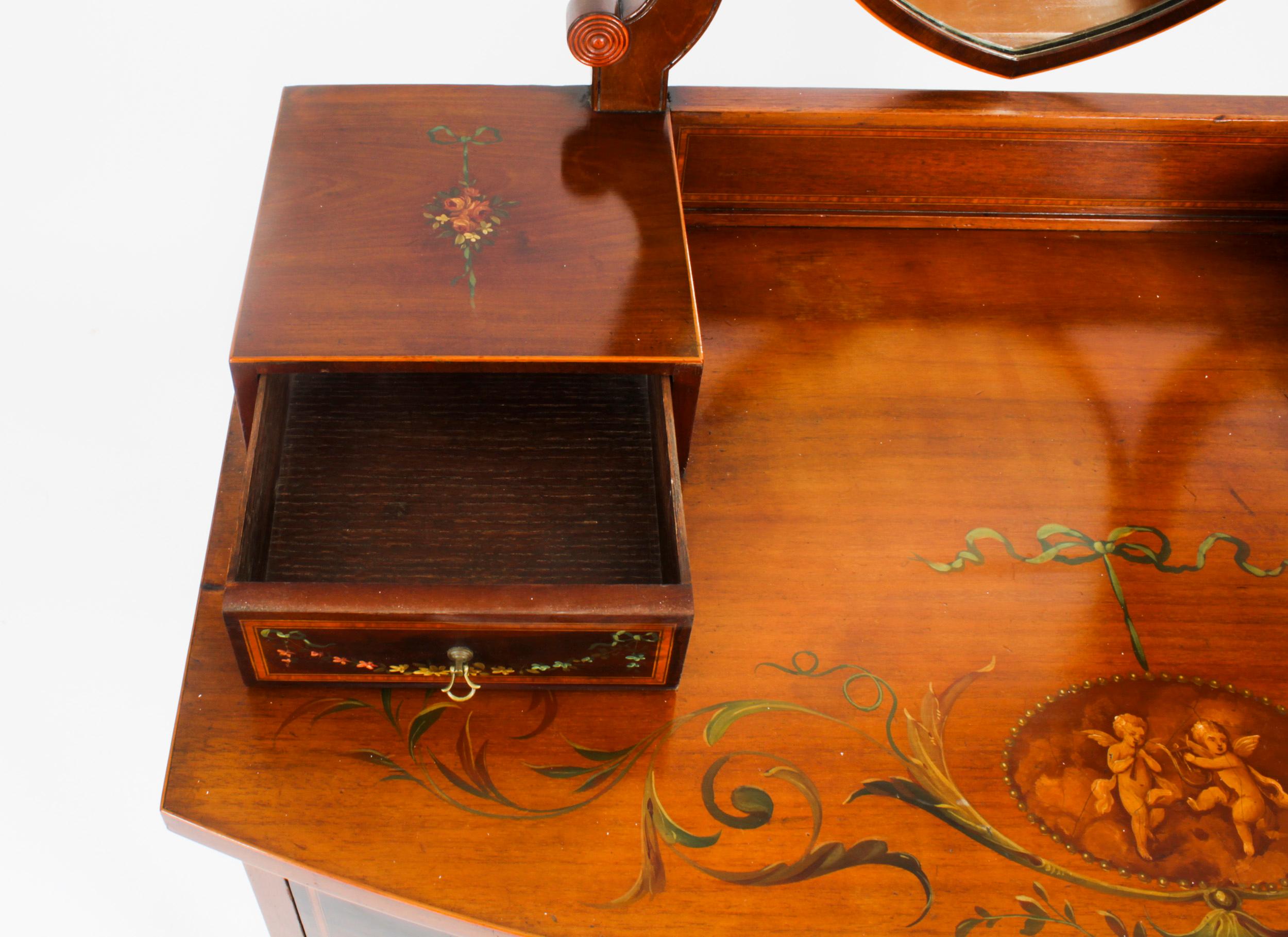 Antique Victorian Decorative Dressing Table, 19th C 4