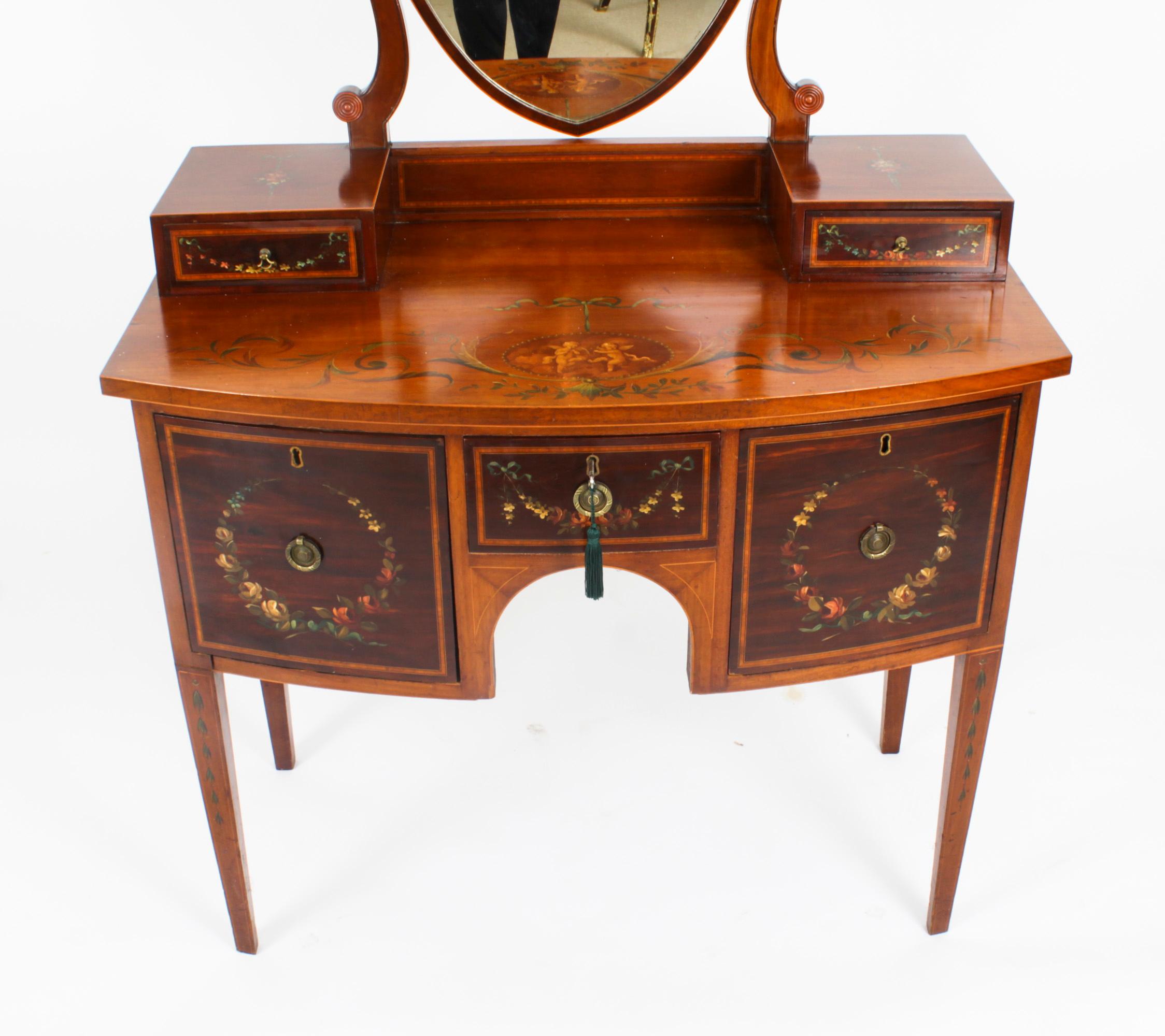 Antique Victorian Decorative Dressing Table, 19th C 1