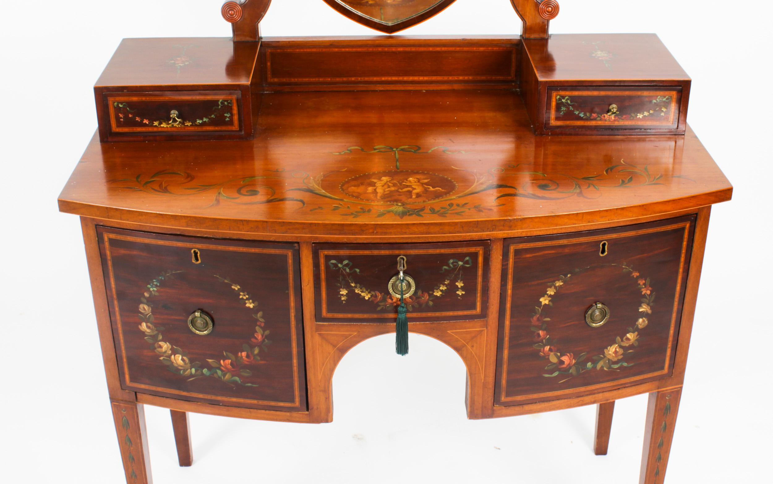 Antique Victorian Decorative Dressing Table, 19th C 2