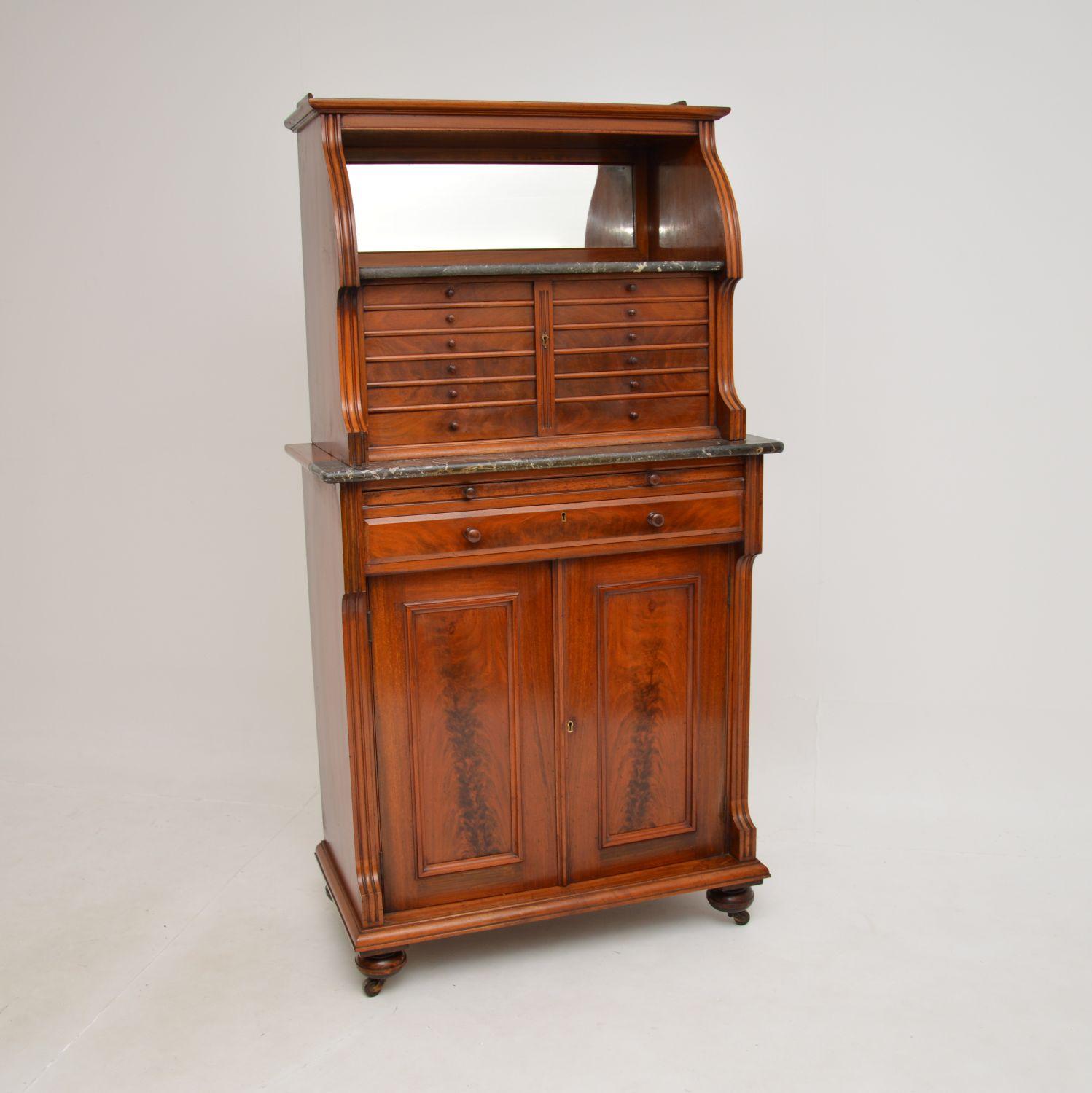 A wonderful antique Victorian dentist cabinet. This was made in England, it dates from around the 1860-1880 period. There is a makers label inside the door, which reads ‘Cash and Sons Ltd’, who were well known dental suppliers of the period.

The