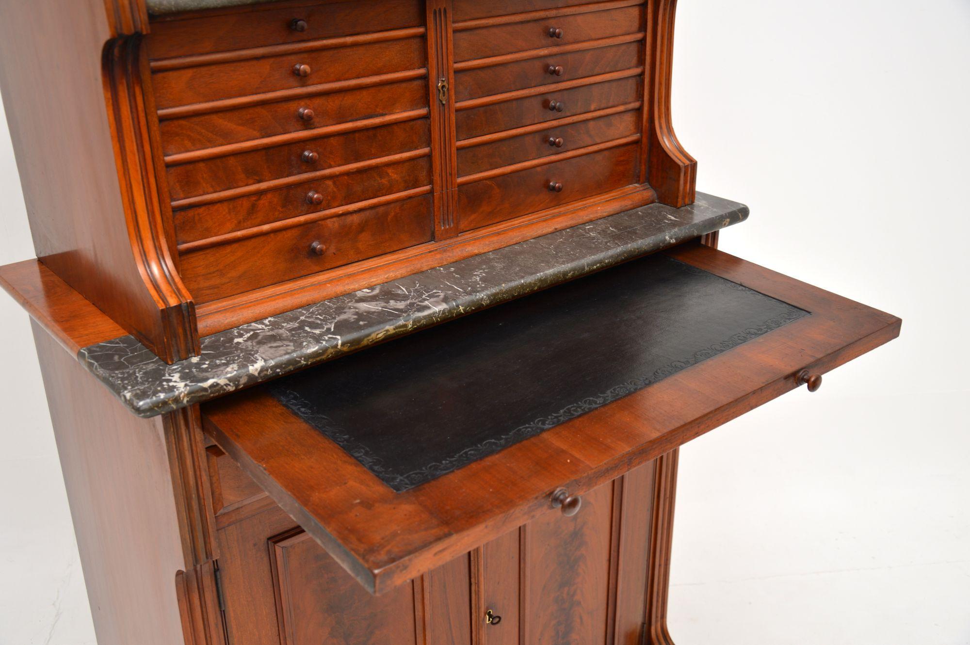 Marble Antique Victorian Dentist Cabinet For Sale