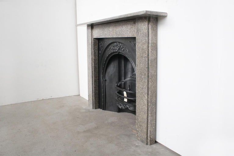 Antique Victorian Derbyshire Limestone Fireplace Surround For Sale