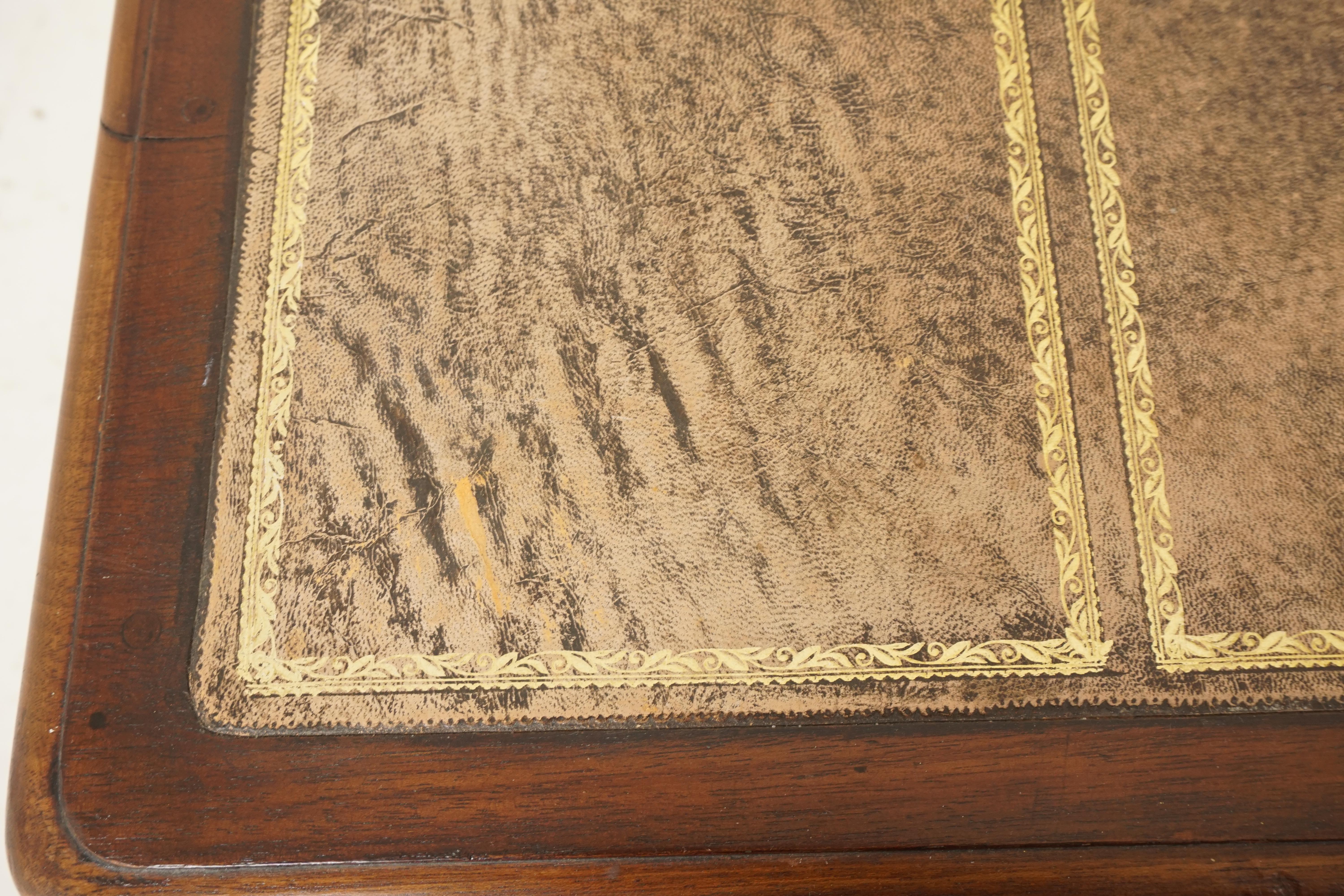 Mid-19th Century Antique Victorian Desk, Walnut Writing Table, Scotland 1830, B2487