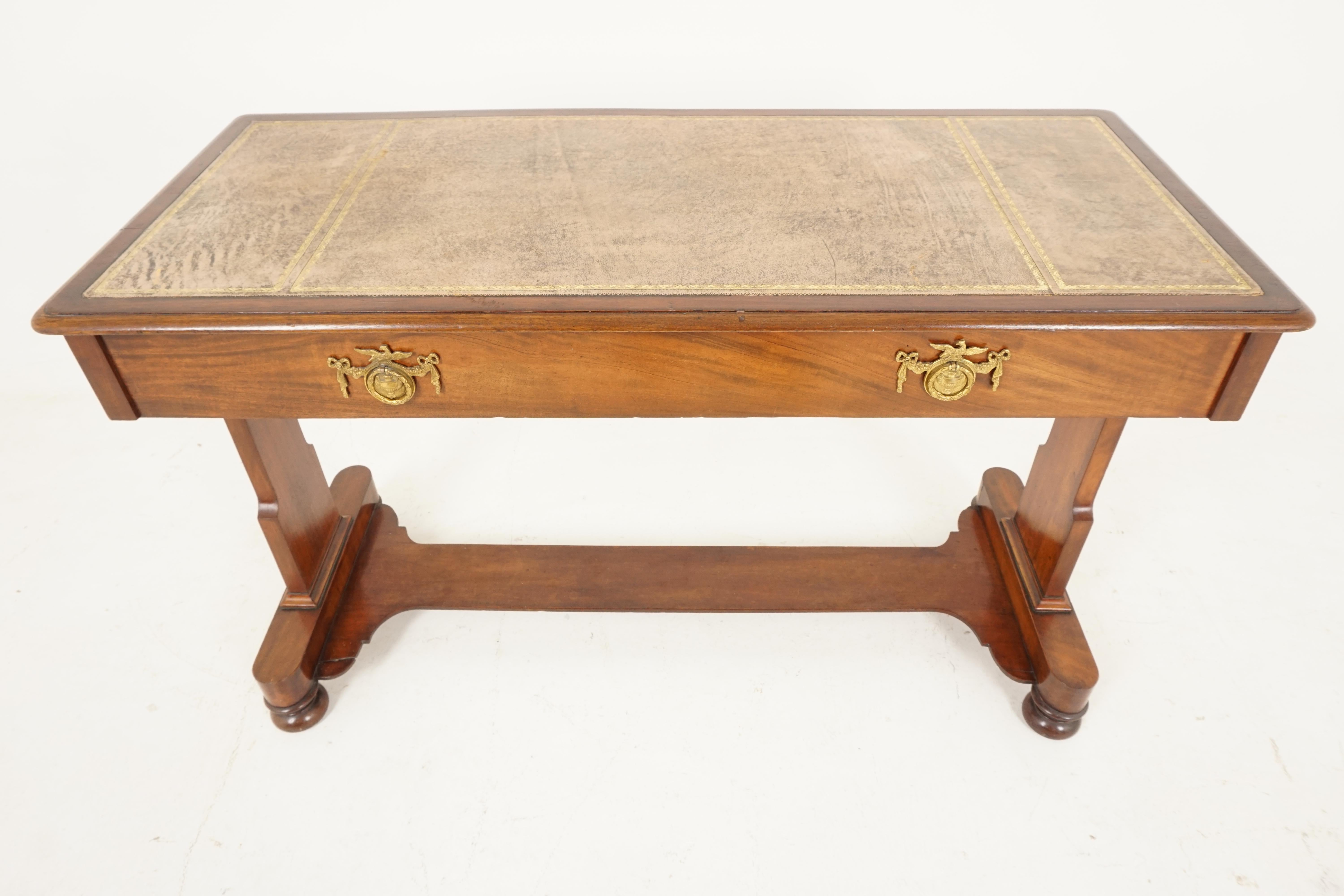 Antique Victorian Desk, Walnut Writing Table, Scotland 1830, B2487 1