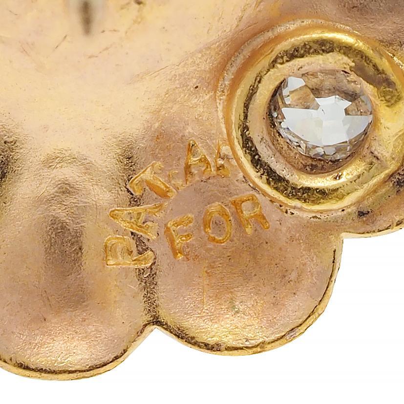 Antike viktorianische Diamant-Tropfen-Ohrringe aus 18 Karat dreifarbigem Gold mit Geranienblatt aus Gold für Damen oder Herren im Angebot