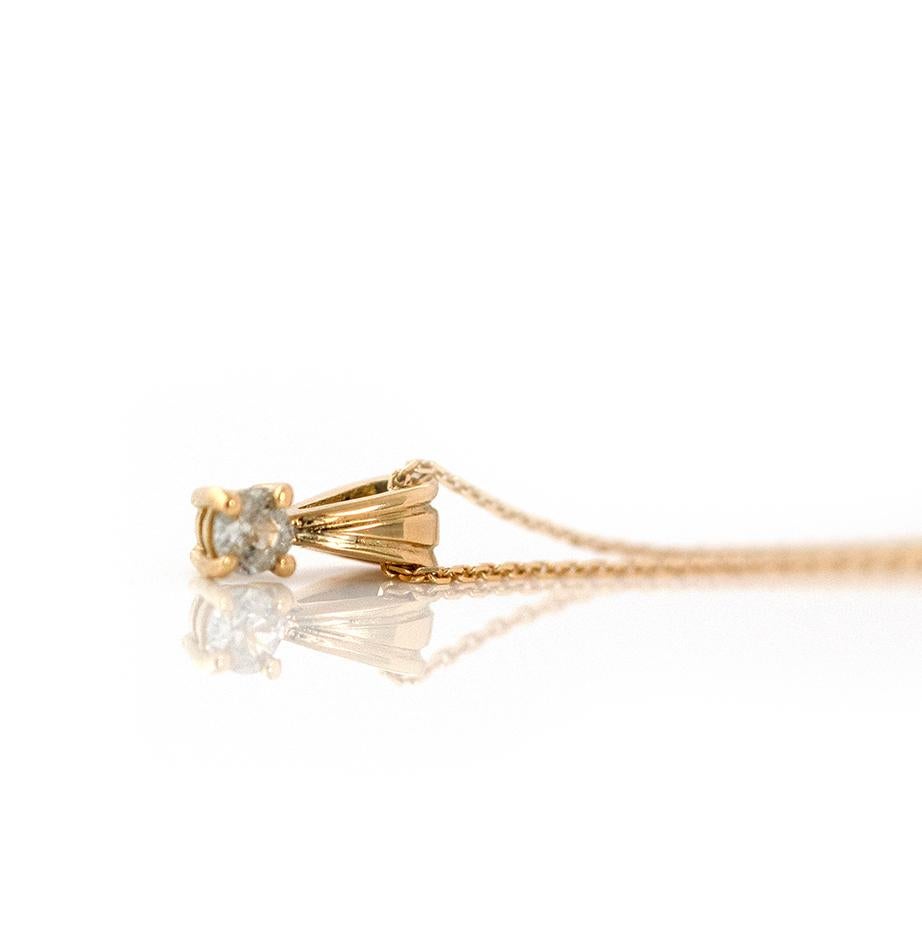 Taille vieille Europe Collier victorien ancien en or 18 carats avec diamants en vente