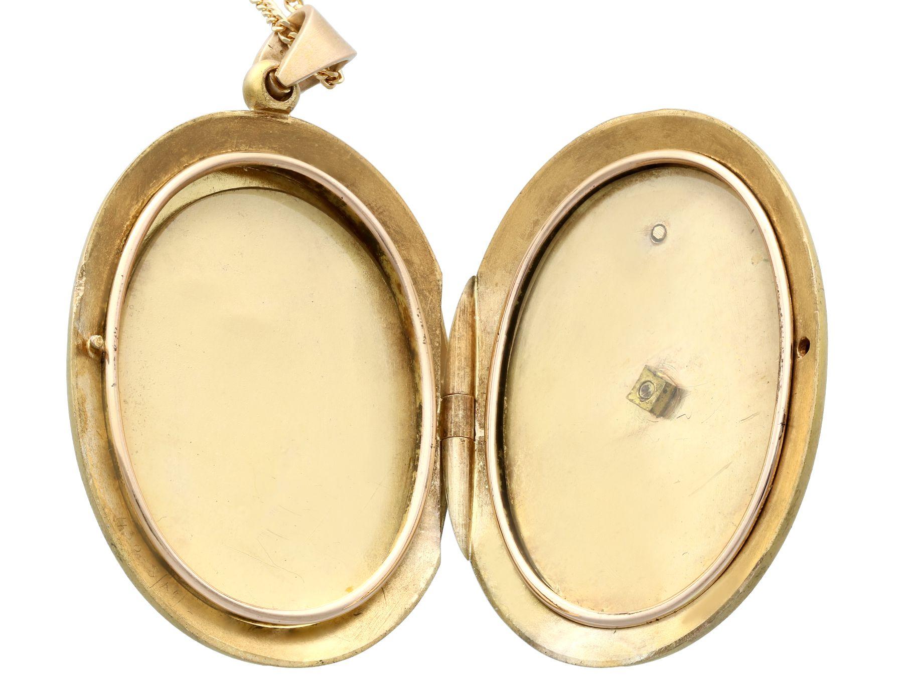 Antique Victorian Diamond and Pearl Yellow Gold Locket Pendant For Sale 1
