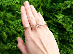 Antique Victorian Diamond and Rose Gold Bangle, circa 1880