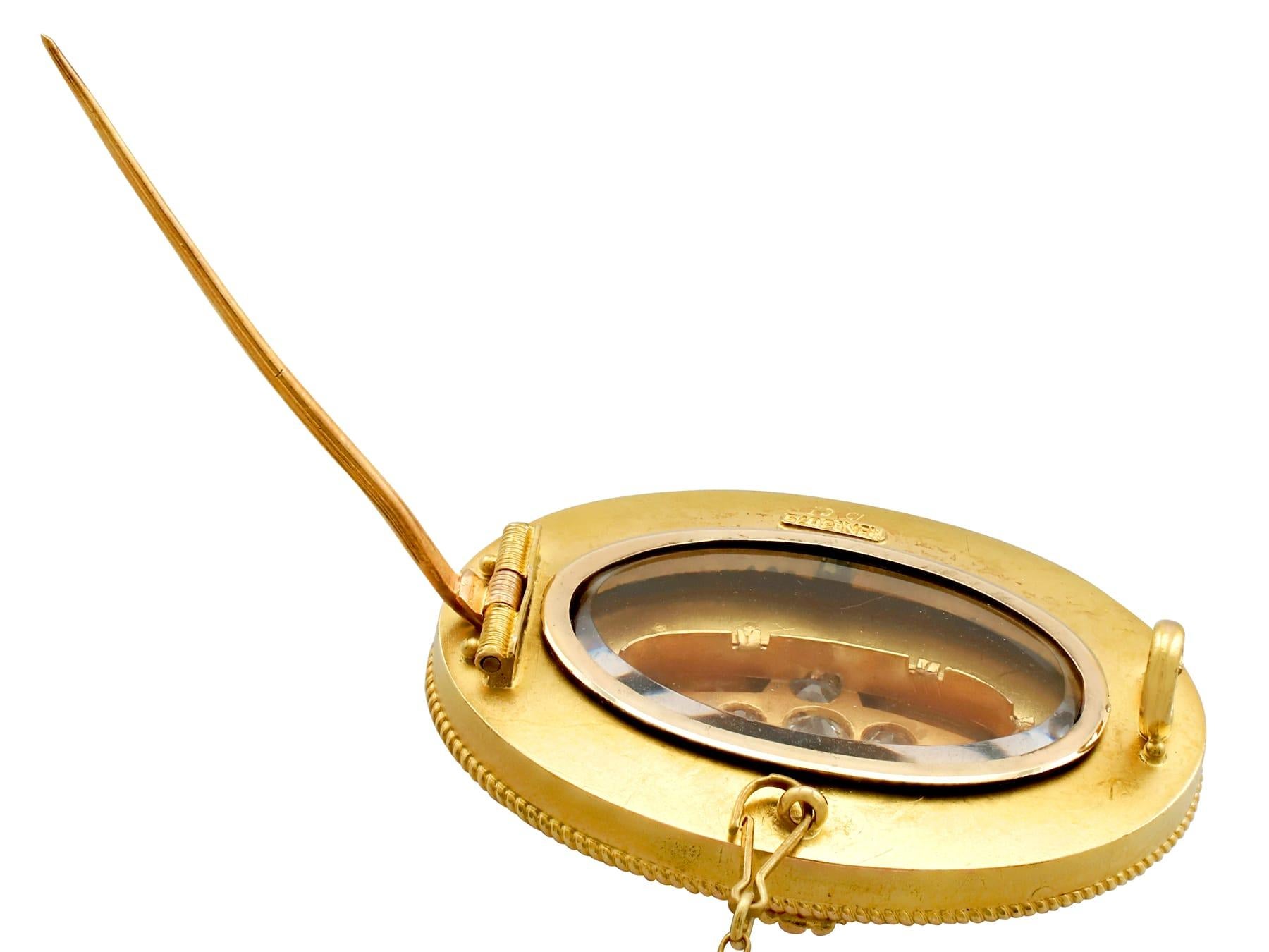 antique victorian gold brooch