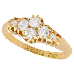 Antique Victorian Diamond and Yellow Gold Dress Ring