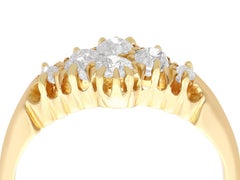 Victorian 0.54ct Diamond and 18k Yellow Gold Cocktail Ring, Circa 1900