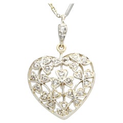 Antique Victorian Diamond and Yellow Gold Pendant, circa 1890