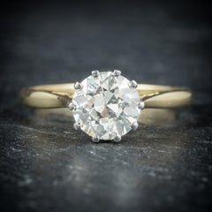 Antique Victorian Diamond Engagement Ring 18 Carat Gold, circa 1900