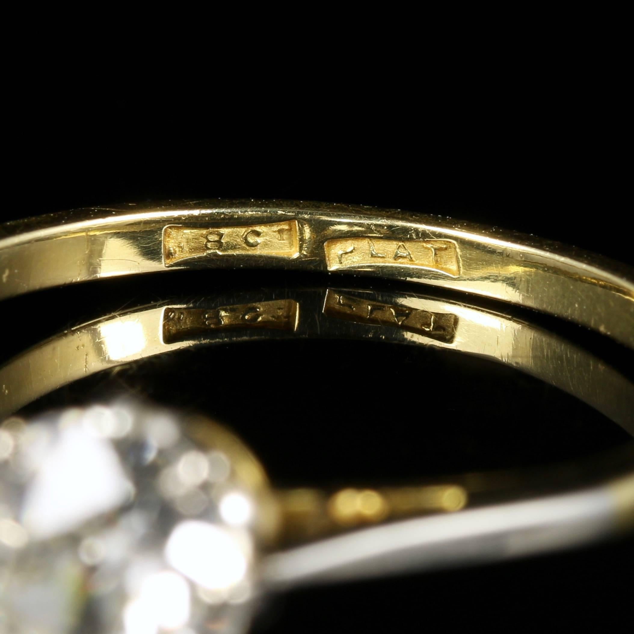 Antique Victorian Diamond Engagement Ring Solitaire 1.30 Carat, circa 1900 1
