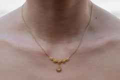 Antique Victorian Diamond Flower Bib Necklace